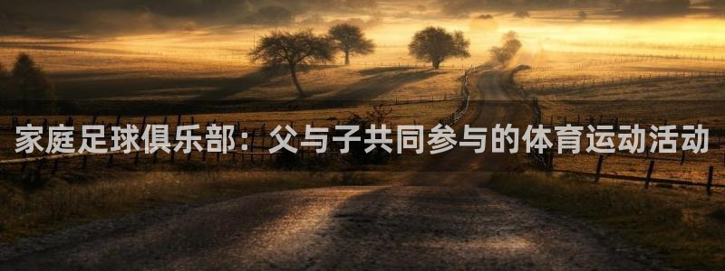 betway西汉姆联：家庭足球俱乐部：父与子共同参与的体育运动活动